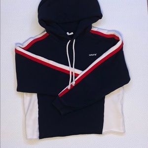 Levi’s crop navy hoodie